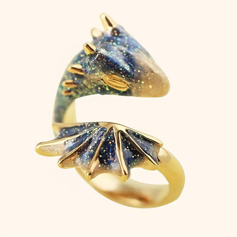 Bague Dragon étoilé